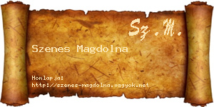 Szenes Magdolna névjegykártya